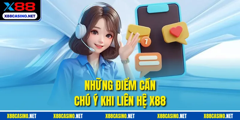 Những điểm cần chú ý khi liên hệ X88