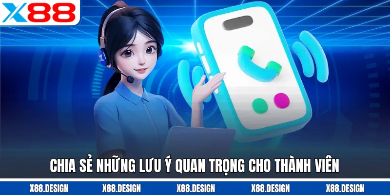 Liên Hệ Chia sẻ những lưu ý quan trọng cho thành viên
