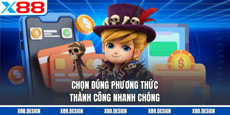 Nạp Tiền X88 Chọn đúng phương thức thành công nhanh chóng