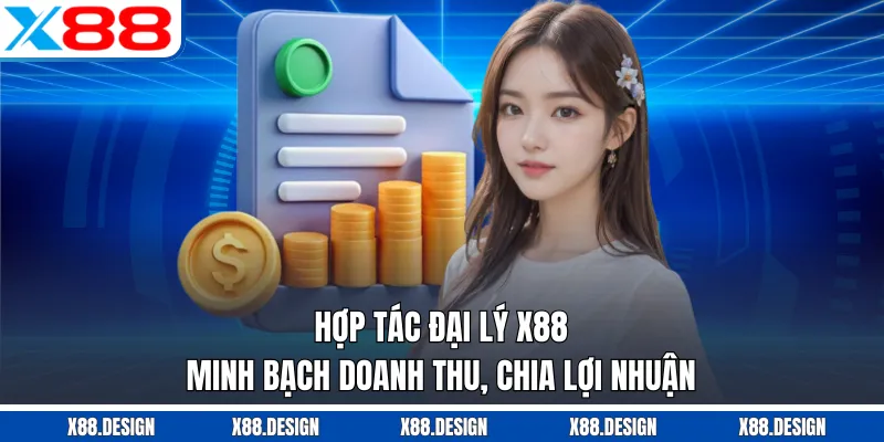 Hợp Tác Đại Lý Hợp tác đại lý X88 minh bạch doanh thu, chia lợi nhuận